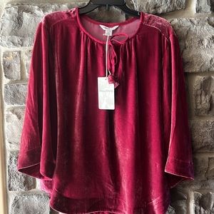 COPY - COPY - A new Tommy Bahama velvet pink top.